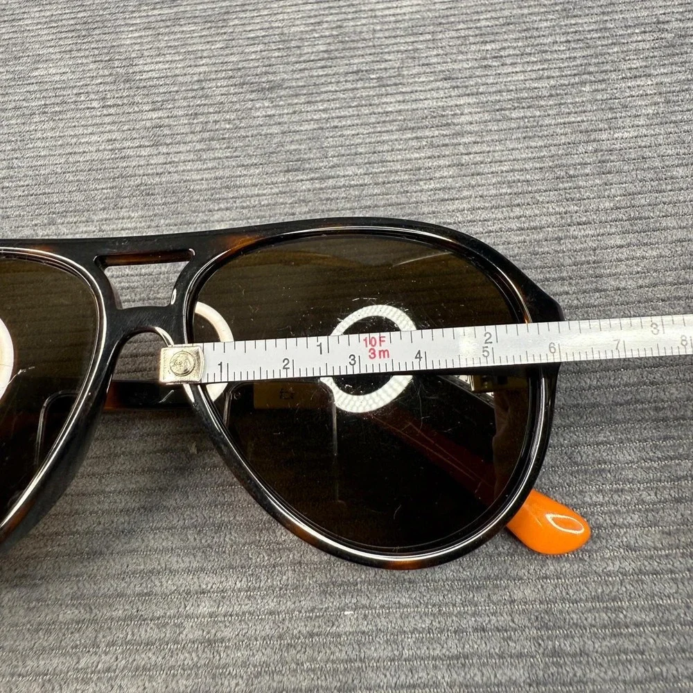 Toms Marco Aviator Sunglasses Tortoiseshell Orange Colorblock Y2k